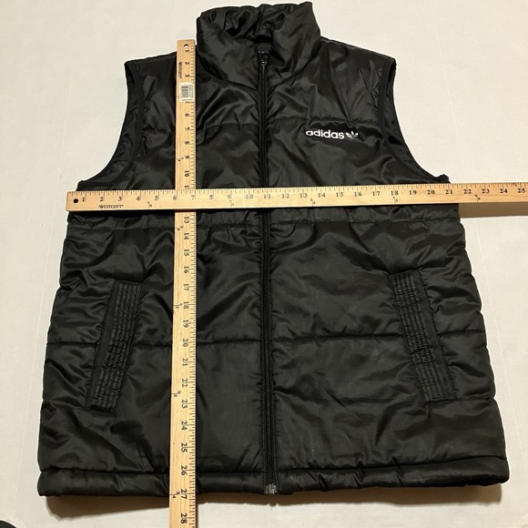 Adidas Puffer Vest Mens Size Medium Full Zip Pockets Performance Outdoor Classic - Picture 4 of 6